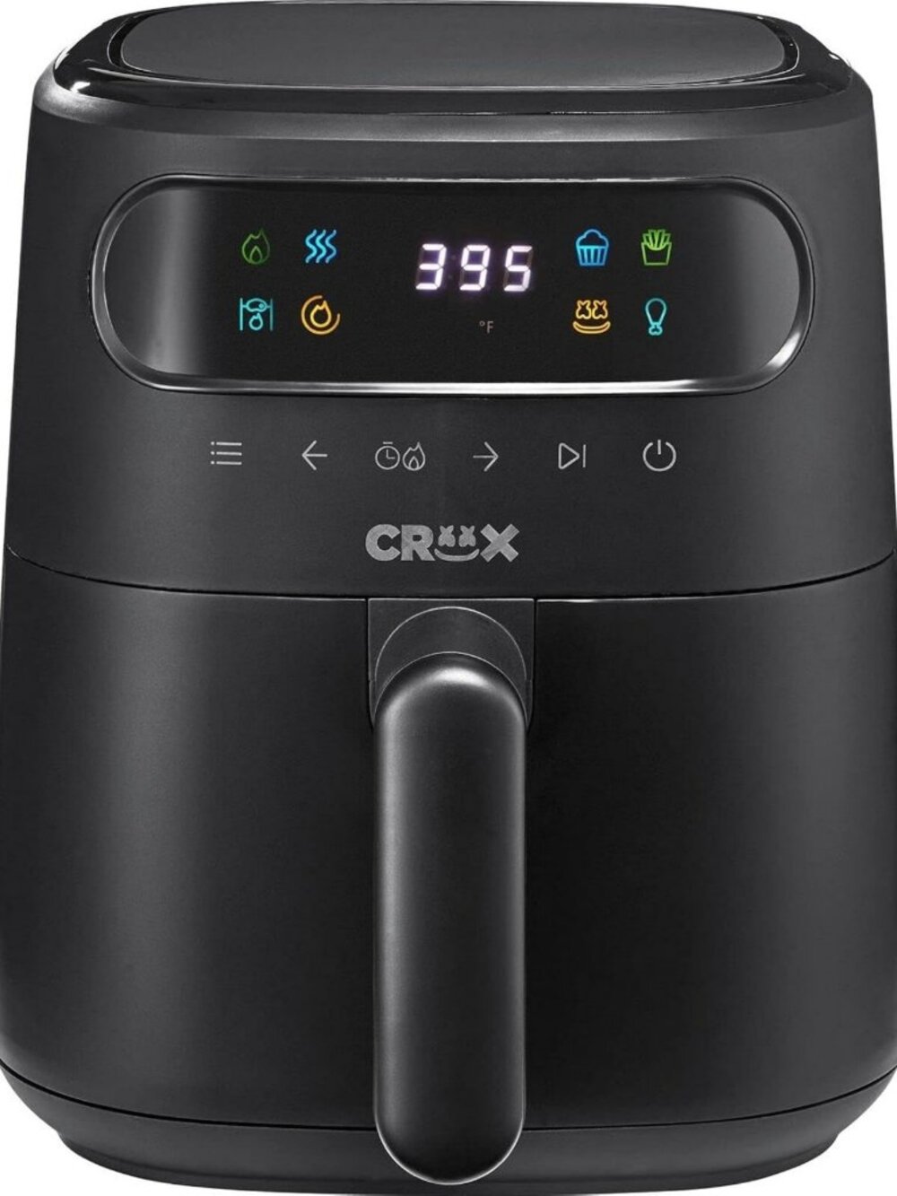 3.0 QT Digital Air Fryer with TurboCrisp, Touch Screen, Timer & Silicone Molds